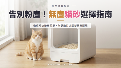 無塵貓砂選擇指南：過敏貓咪與飼主的理想方案
