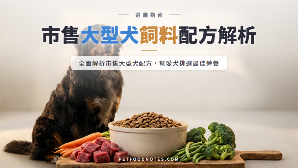 大型犬飼料推薦：市售大型犬專用配方解析