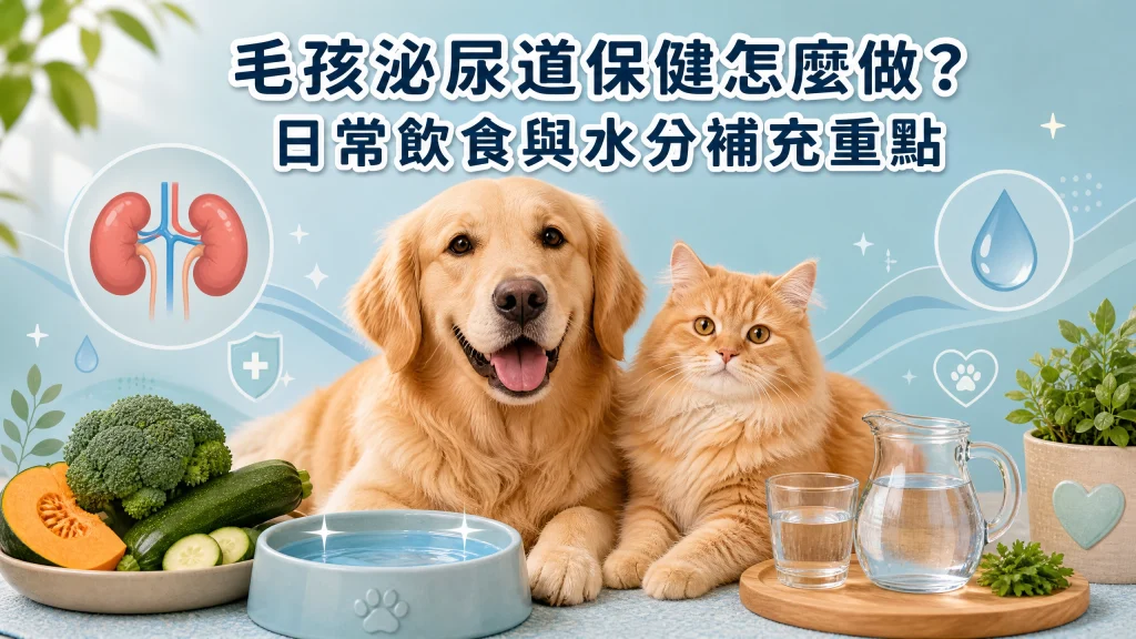 毛孩泌尿道保健怎麼做？日常飲食與水分補充重點