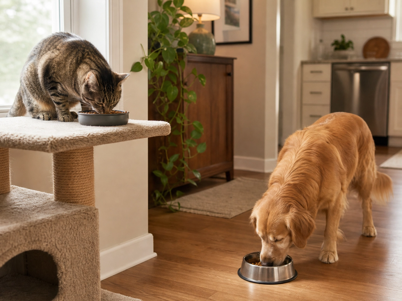 貓狗可以共食嗎？飼料混吃的風險與正確觀念 