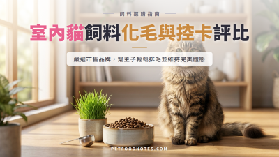 室內貓飼料品牌比較：化毛與熱量控制評比