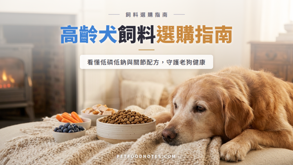 高齡犬飼料選購指南：低磷低鈉與關節配方怎麼看