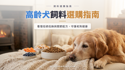 高齡犬飼料選購指南：低磷低鈉與關節配方怎麼看