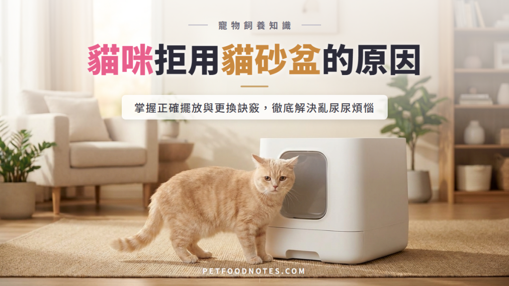 貓砂盆擺放與更換頻率：貓咪拒用砂盆的原因