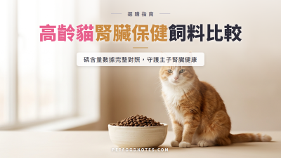 高齡貓腎臟保健飼料比較：磷含量數據對照表