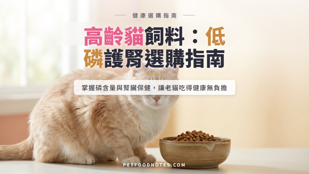 高齡貓飼料選購：腎臟保健與磷含量控管指南