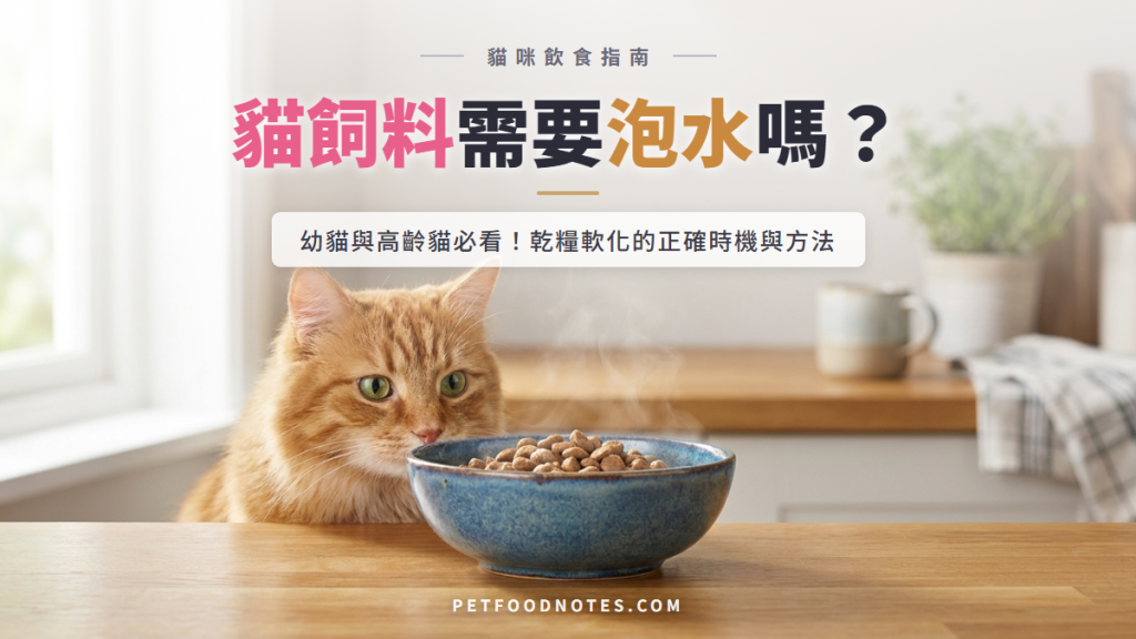 貓飼料需要泡水嗎？軟化餵食的時機與方法