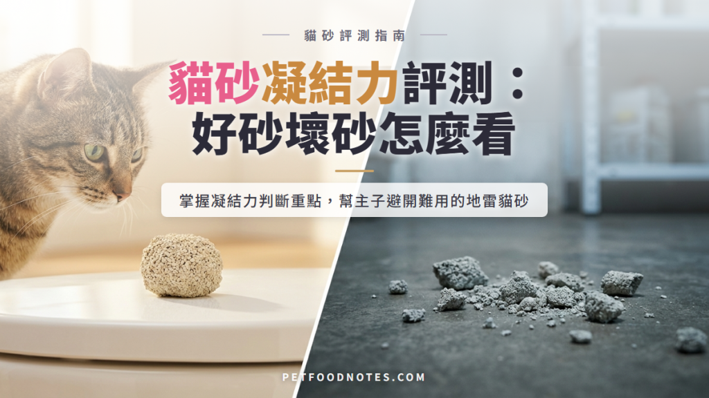 貓砂凝結力評測重點：好砂壞砂的判斷標準