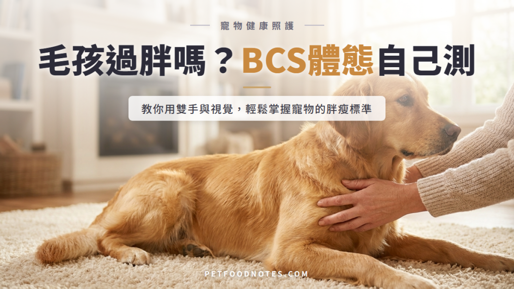 毛孩體態評分教學：BCS 九分制自己在家測