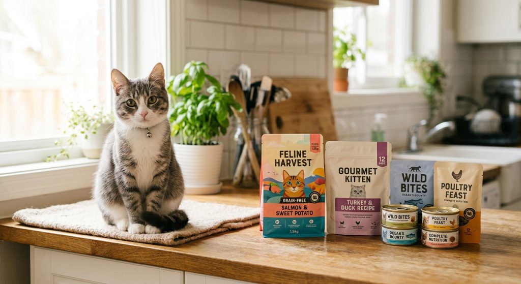 仔細檢視貓飼料成分標示