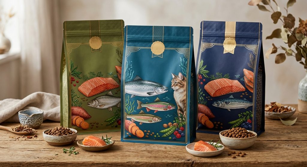 毛髮亮麗的貓咪享用優質飼料