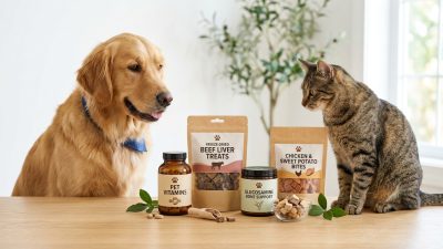 幼犬享用羊奶粉