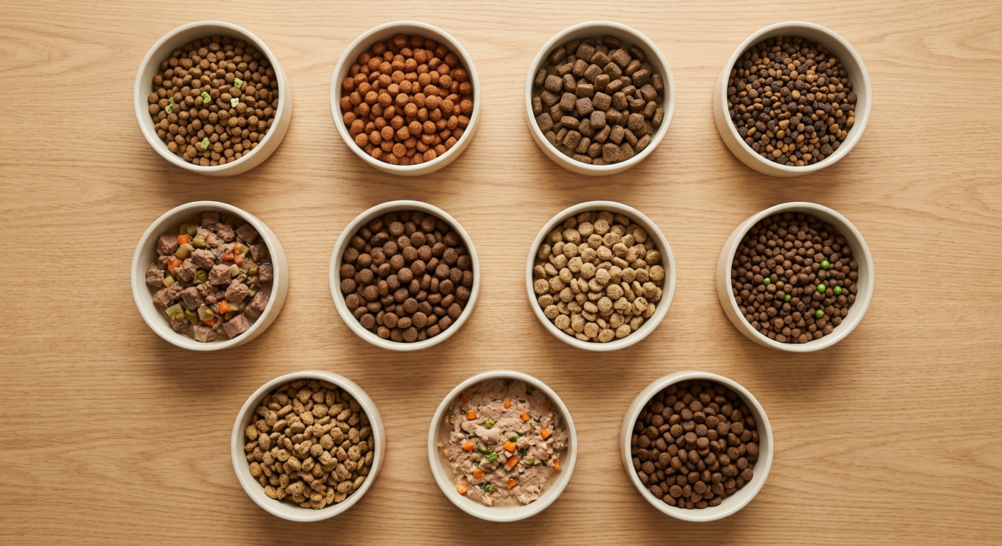 多款狗飼料品牌排列比較