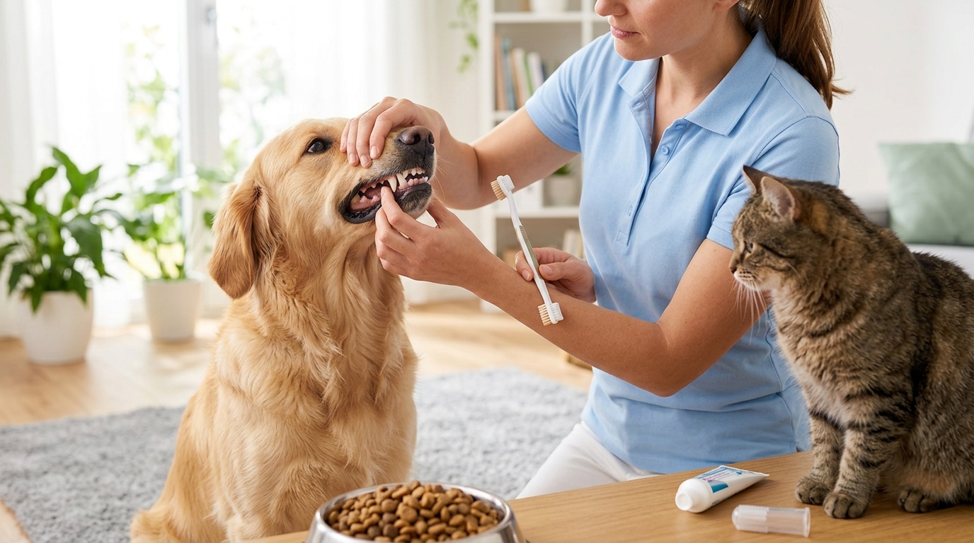寵物飼料的特殊顆粒設計能幫助毛孩口腔保健與潔牙