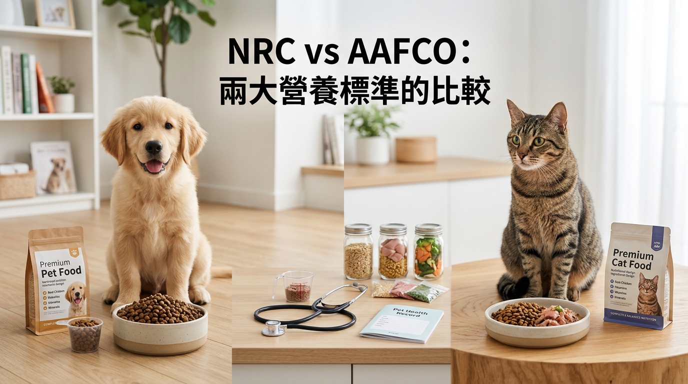 比較NRC與AAFCO兩大寵物食品營養標準差異